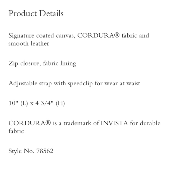 Coach Mini Rivington Belt Bag in Signature Canvas - Picture 6 of 15